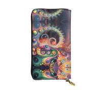 QAZWZML Cartera de mano de piel con objetos extraños, adecuada para hombres o mujeres, tamaño 2.5 x 10.5 pulgadas