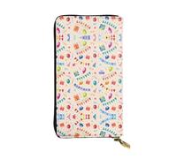 QAZWZML Cartera larga unisex con texto "Happy Birthday to you", bolsa de almacenamiento de monedas adecuada para viajes y uso diario