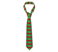 QAZWZML Corbata estampada con la bandera de Mauritania para hombre, adecuada para banquetes de negocios, bodas, ocasiones de oficina, longitud de 1,5 m