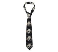 QAZWZML Corbata estampada Panda in the Water para hombre, adecuada para banquetes de negocios, bodas, ocasiones de oficina, longitud de 1,5 m