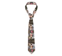 QAZWZML Corbatas de negocios con estampado de gato pequeño, corbatas de traje de hombre, adecuadas para eventos nocturnos, citas, bodas, etc.