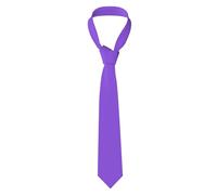 QAZWZML Corbatas estampadas elegantes de color morado claro, adecuadas para ocasiones de negocios como trabajo, fiestas y bodas.
