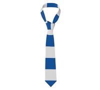 QAZWZML Corbatas estampadas elegantes de la bandera griega, corbatas para hombre, adecuadas para ocasiones de negocios como trabajo, fiestas y bodas.