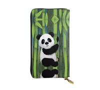 QAZWZML Curious Baby PandaPrinted - Cartera larga unisex, bolsa de almacenamiento de monedas, adecuada para viajes y uso diario