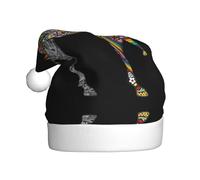QAZWZML db89ce2f5b8f11d57e136c41ce2b961 Sombreros de Navidad para adultos con impresiones navideñas impresas perfectos para actuaciones escénicas, fiestas de vacaciones y mucho más