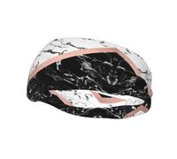 QAZWZML Diadema con estampado de mármol blanco y negro que absorbe el sudor y correa neutra transpirable, adecuada para gimnasio y actividades al aire libre