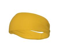 QAZWZML Diadema con estampado dorado de color sólido, absorbe el sudor y correa neutra transpirable, adecuada para gimnasio y actividades al aire libre