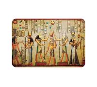 QAZWZML Felpudos de bienvenida con diseño de mujer en el antiguo Egipto, adecuados para puertas delanteras, patios, cocinas o baños.