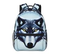 QAZWZML Fierce Wolf Head - Mochila ligera para viajes, senderismo, negocios, camping y gimnasio