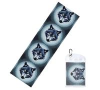 QAZWZML Fierce Wolf Head - Toalla deportiva portátil impresa, especialmente diseñada para yoga, fitness, correr y otros deportes.