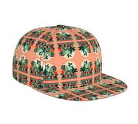 QAZWZML Gorra de béisbol con diseño de plantas verdes en maceta, ajustable, adecuada para pesca, viajes al aire libre o uso diario.