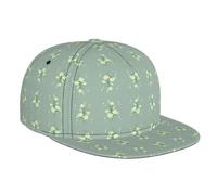 QAZWZML Gorra de béisbol con estampado de lirios blancos de dibujos animados, ajustable, adecuada para pesca, viajes al aire libre o uso diario.