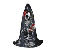 QAZWZML Goth Beauty Girl - Capa con capucha para adolescentes, para fiestas de vacaciones, disfraces de bruja y fiestas de disfraces