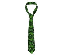QAZWZML Green Leaf Nature - Corbata para traje de hombre, adecuada para fiestas, negocios, banquetes o uso diario.