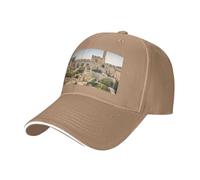 QAZWZML Israel at The Tower of David - Gorra de béisbol deportiva con ala curvada y ajustable, adecuada para viajes y senderismo., natural, Talla única
