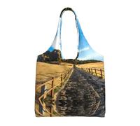 QAZWZML Jeju Island Korea - Bolsa de lona con un solo hombro impresa adecuada para viajes, viajes o compras, fitness y deportes bolsa de ocio