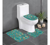 QAZWZML Juego de alfombrillas de baño estampadas de Otters in Love, adecuadas para la mayoría de baños y habitaciones de hotel.