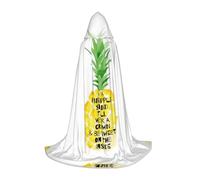 QAZWZML L Be a Pineapple - Capa con capucha estampada, para fiestas de vacaciones, fiesta de disfraces, chaqueta con capucha