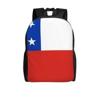 QAZWZML La bandera de Chile imprime mochilas grandes para laptop para hombre y mujer con compartimentos, mochilas de viaje impermeables, bolsas Oxford duraderas