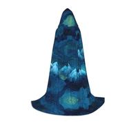 QAZWZML M Blue Mountain Cloud - Capa con capucha estampada, actuación en escenario de fiesta de vacaciones, chaqueta con capucha para cosplay