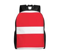 QAZWZML Mochilas grandes para laptop con estampado de bandera austriaca para hombre y mujer con compartimentos, mochilas de viaje impermeables, bolsas Oxford duraderas