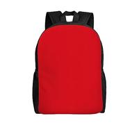 QAZWZML Mochilas grandes para laptop con estampado rojo de color sólido para hombre y mujer con compartimentos, mochilas de viaje impermeables, bolsas Oxford duraderas