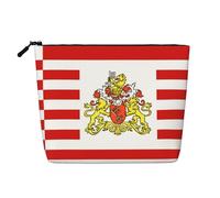 QAZWZML Neceser con estampado de la bandera del Senado de Bremen, neceser para mujer, adecuado para viajes de ocio y almacenamiento diario.