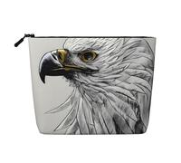 QAZWZML Neceser para mujer con estampado de águila, ideal para viajes de ocio y almacenamiento diario.