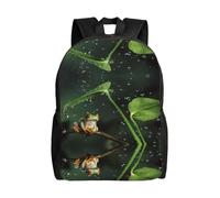 QAZWZML Peace Tree Frog - Mochilas grandes para laptop para hombre y mujer con compartimentos, mochilas de viaje impermeables, bolsas Oxford duraderas
