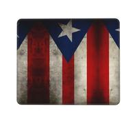 QAZWZML Puerto Rico - Alfombrilla de mouse de escritorio impresa con bandera de papel pintado adecuada para oficina y juegos, 7 x 8.6 pulgadas