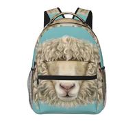QAZWZML Sheep Head Animal - Mochila ligera para viajes, senderismo, negocios, camping y gimnasio
