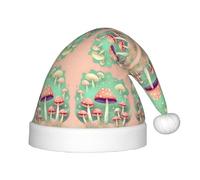 QAZWZML Sombrero de Navidad con patrón de hongos de ensueño, sombrero decorativo para niños, adecuado para fiestas de vacaciones y Año Nuevo