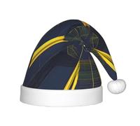 QAZWZML Sombrero de Navidad con patrón espacial multidimensional, sombrero decorativo para niños, adecuado para fiestas de vacaciones y Año Nuevo