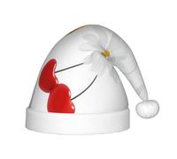 QAZWZML Sombreros de Navidad con diseño de corazón y romance de margarita, sombreros de Navidad para niños, adecuados para fiestas de Navidad y fiestas de Año Nuevo.