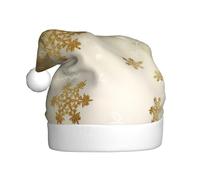 QAZWZML Sombreros de Navidad de seda dorada para adultos, adecuados para Nochevieja, fiestas de vacaciones o Nochebuena