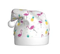 QAZWZML Sombreros de Navidad para adultos con estampado de flamenco y piña, adecuados para Nochevieja, fiestas de vacaciones o Nochebuena