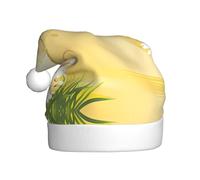 QAZWZML Sombreros de Navidad para adultos con estampado de flores de manzanilla curvas, mariposas voladoras, perfectos para actuaciones en escenario, fiestas de vacaciones y mucho más