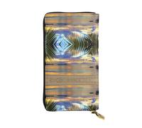 QAZWZML Sunset at The BeachPrinted Clutch - Cartera larga unisex, bolsa de almacenamiento de monedas, adecuada para viajes y uso diario