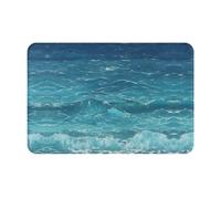QAZWZML The Deep Blue Sea - Tapete de bienvenida impreso - Tapete absorbente para puerta de baño y cocina - 40.6 x 61.0 cm