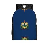 QAZWZML Vermont State Flag imprime mochilas grandes para laptop para hombres y mujeres con compartimentos, mochilas de viaje impermeables, bolsas Oxford duraderas