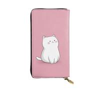 QAZWZML Vístete como un bonito organizador de monedas de gatito, bolso de mano largo, bolsillo para teléfono y compartimento de identificación, dimensiones: 19 x 10,5 cm