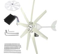 QAZXDRFG Aerogenerador de 5000 W CC, 12 V, 24 V y 48 V, con 8 aspas, Ideal para complementar la energía del hogar 48 V