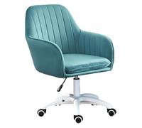 QAZXDRFG Chair Swivel Desk Chair Study Room Swivel Task Chair, Ergonomic Office Chair, Upholstered Computer Chair, Adjustable Height: 42-52Cm/Pink/Size(Lake Blue)