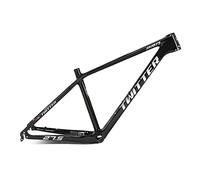 QAZXDRFG Cuadro de Bicicleta de montaña/XC rígido de 27,5"/29" x 15"/17"/19", Freno de Disco de Fibra de Carbono, Cierre rápido de 135 mm, enrutamiento Interno BB92 (Color: Negro, tamaño: 17 x 27,5")