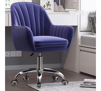 QAZXDRFG Ergonomic Office Chair Velvet Office Chair Adjustable Lifting Desk Chairs with Castors Chair Load 200 Kg Computer Chair(Blue2)