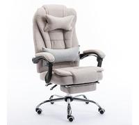 QAZXDRFG Fabric Office Chair,Office Chair for Home Office, Executive Desk Chair High Back Recliner Tilt Function Padded Swivel,Adjustable Height Chairs to Pursue Happiness(D)