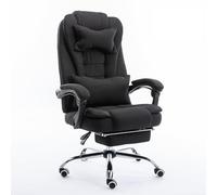 QAZXDRFG Fabric Office Chair,Office Chair for Home Office, Executive Desk Chair High Back Recliner Tilt Function Padded Swivel,Adjustable Height Chairs to Pursue Happiness(B)