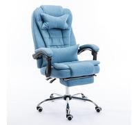 QAZXDRFG Fabric Office Chair,Office Chair for Home Office, Executive Desk Chair High Back Recliner Tilt Function Padded Swivel,Adjustable Height Chairs to Pursue Happiness(C)