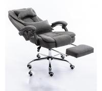 QAZXDRFG Fabric Office Chair,Office Chair for Home Office, Executive Desk Chair High Back Recliner Tilt Function Padded Swivel,Adjustable Height Chairs to Pursue Happiness(A)