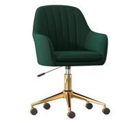 QAZXDRFG Height Adjustable Swivel Office Chair with Armrest, Velvet Padded Computer Desk Chair for Home Office Study Girls Bedroom Small Space(#7)